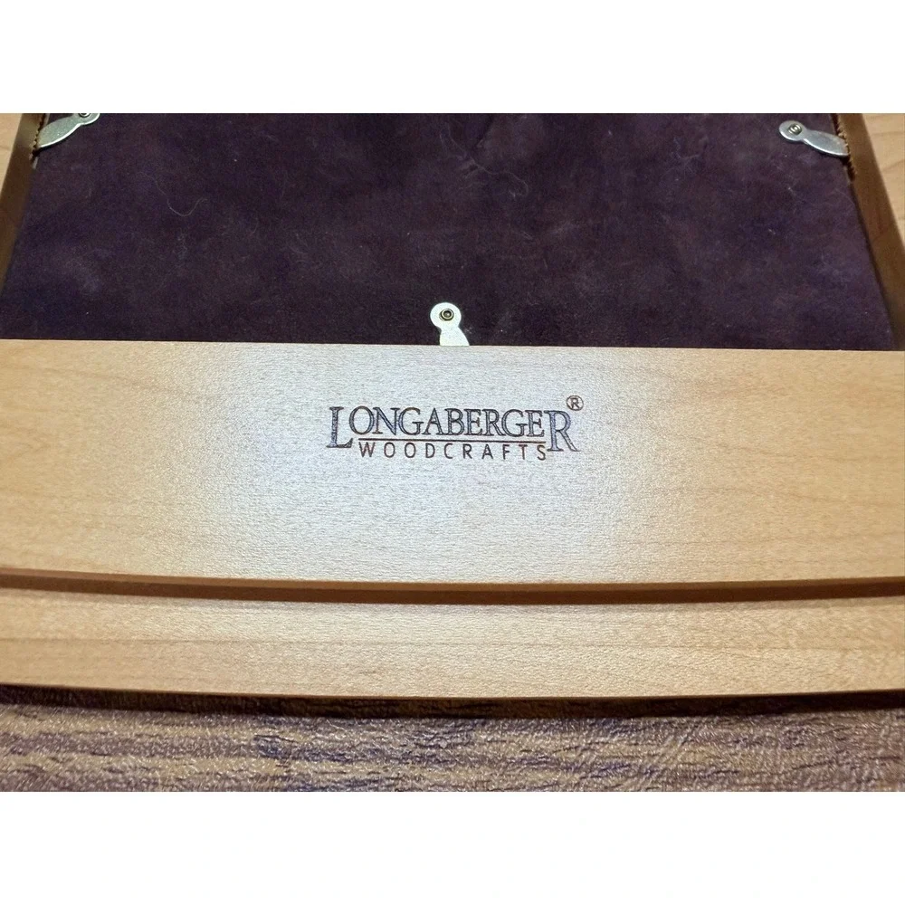 Longaberger Woodcrafts Maple Wood Picture Frame Rounded Rectangle 5x3.5 Photo